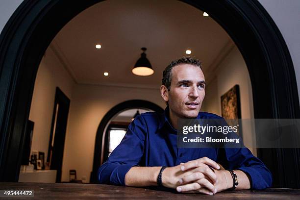 Alexandre Mars, founder of the New York-based charity called the Epic Foundation, poses for a photograph before an interview in his home in Brooklyn,...
