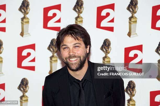 French actor Arthur Jugnot poses as he arrives to attend the 26th Molieres theatre award ceremony on June 2, 2014 at the Folies Bergere theater in...