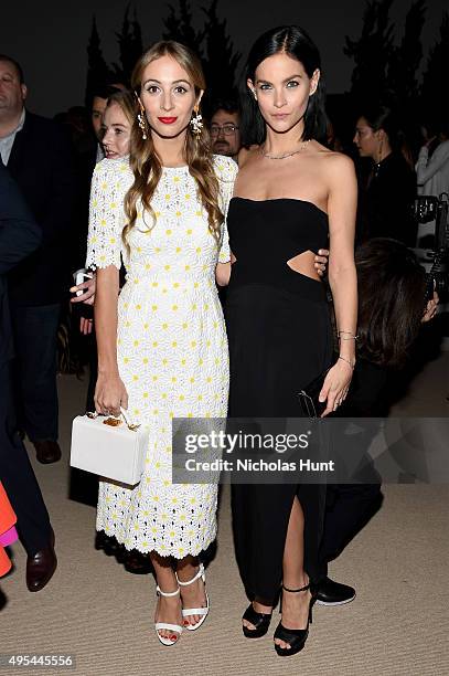 Harley Viera-Newton and Leigh Lezark attend the 12th annual CFDA/Vogue Fashion Fund Awards at Spring Studios on November 2, 2015 in New York City.