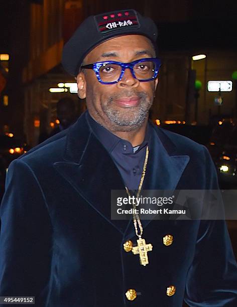Spike Lee and his wife Tonya Lee attends the Elton John AIDS Foundation's 14th Annual An Enduring Vision Benefit at Cipriani Wall Street on November...