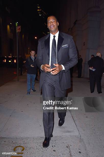 Jason Collins attends the Elton John AIDS Foundation's 14th Annual An Enduring Vision Benefit at Cipriani Wall Street on November 2, 2015 in New York...