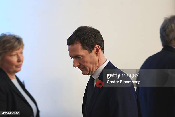 George Osborne, U.K. Chancellor of the exchequer, attends a BDI German industry lobby group event in Berlin, Germany, on Tuesday, Nov. 3, 2015....