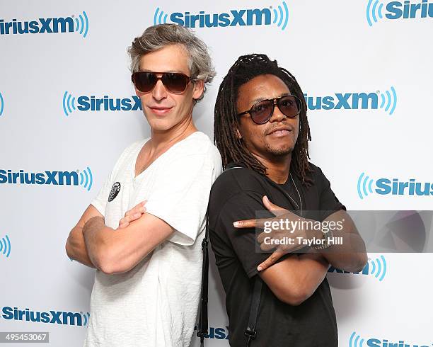 Matisyahu and Lupe Fiasco visit the SiriusXM Studios on June 3, 2014 in New York City.