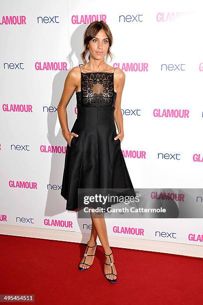 Model Alexa Chung attends the Glamour Women of the Year Awards at Berkeley Square Gardens on June 3, 2014 in London, England.