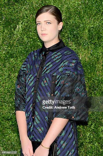 Shelby Petra attends the 12th annual CFDA/Vogue Fashion Fund Awards at Spring Studios on November 2, 2015 in New York City.