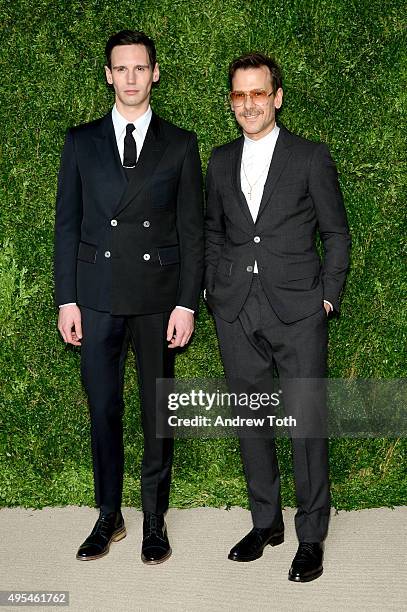 Cory Michael Smith attends the 12th annual CFDA/Vogue Fashion Fund Awards at Spring Studios on November 2, 2015 in New York City.