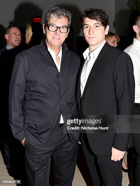 Andrew Rosen and Austin Rosen attend the 12th annual CFDA/Vogue Fashion Fund Awards at Spring Studios on November 2, 2015 in New York City.