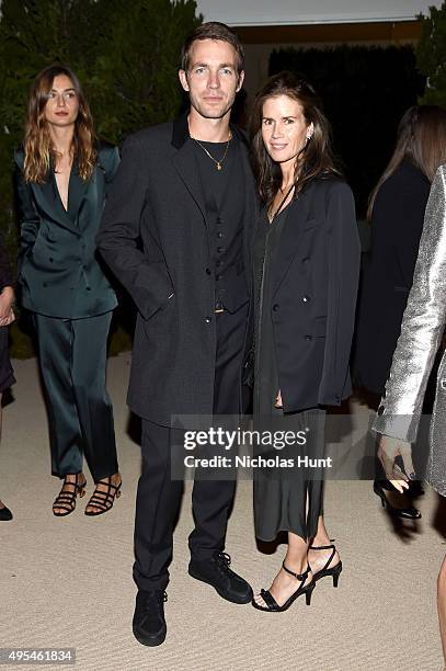 Gucci Westman and David Neville attend the 12th annual CFDA/Vogue Fashion Fund Awards at Spring Studios on November 2, 2015 in New York City.