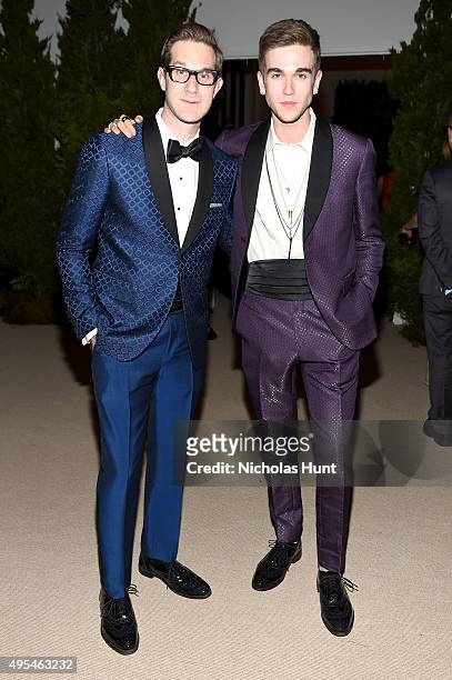 Gabriel-Kane Day-Lewis and designer and finalist David Hart attend the 12th annual CFDA/Vogue Fashion Fund Awards at Spring Studios on November 2,...