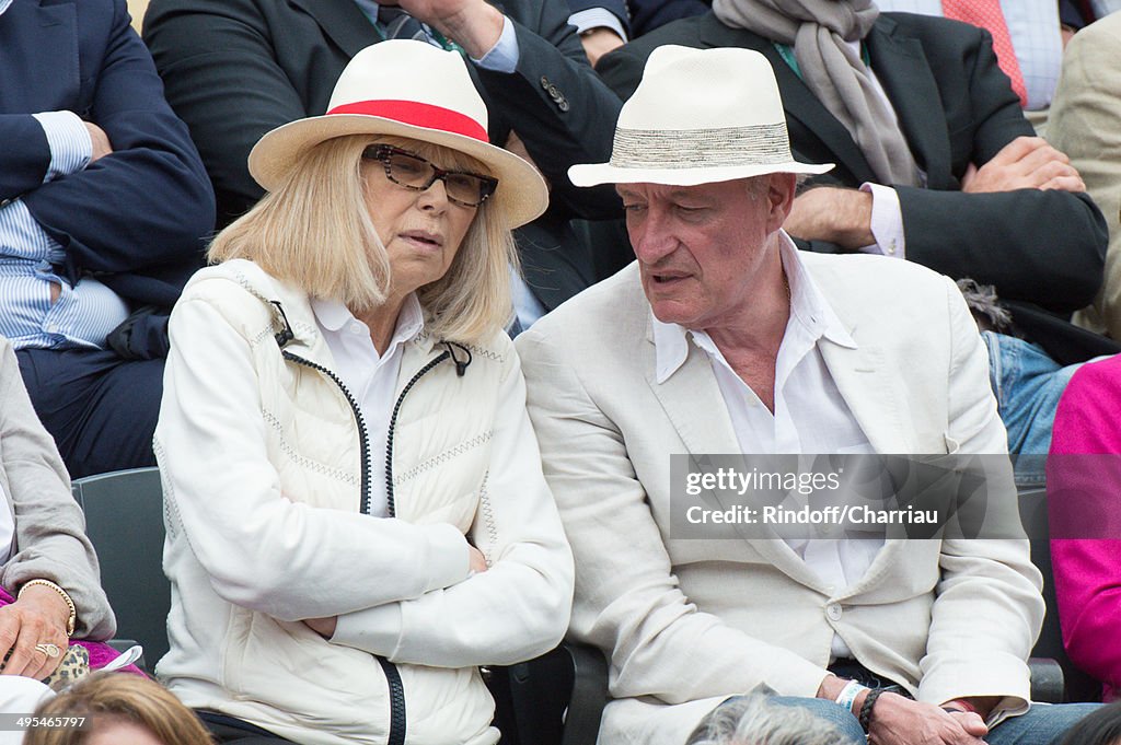 Celebrities At French Open 2014 : Day 10