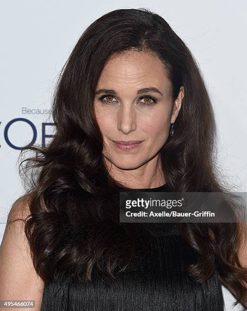 Actress Andie MacDowell arrives at the 22nd Annual ELLE Women In Hollywood Awards at Four Seasons Hotel Los Angeles at Beverly Hills on October 19,...
