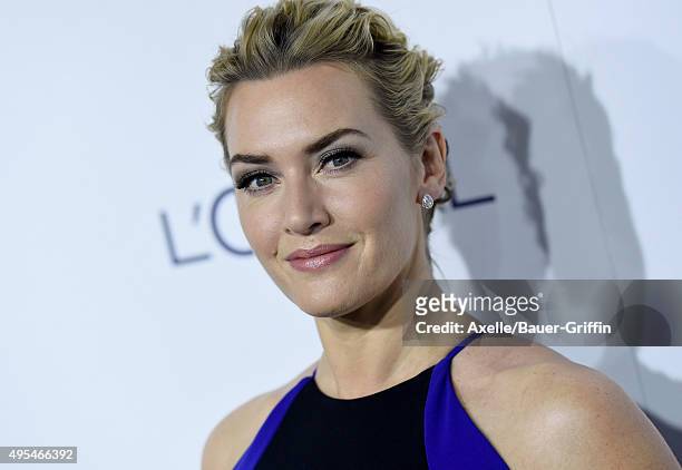 Actress Kate Winslet arrives at the 22nd Annual ELLE Women In Hollywood Awards at Four Seasons Hotel Los Angeles at Beverly Hills on October 19, 2015...