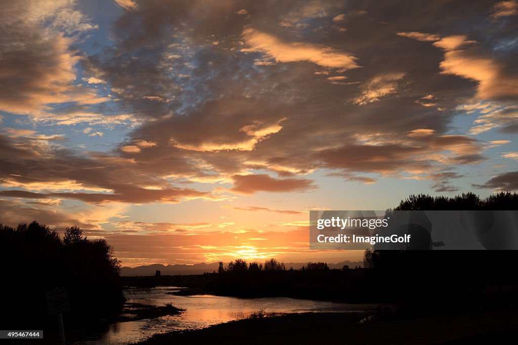 Sunset Over The Bow River