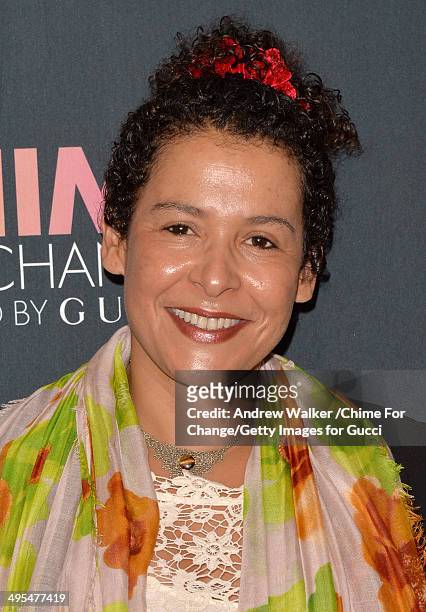 Managing Editor Mariane Pearl attends the CHIME FOR CHANGE One-Year Anniversary Event hosted by Gucci Creative Director Frida Giannini and T Magazine...