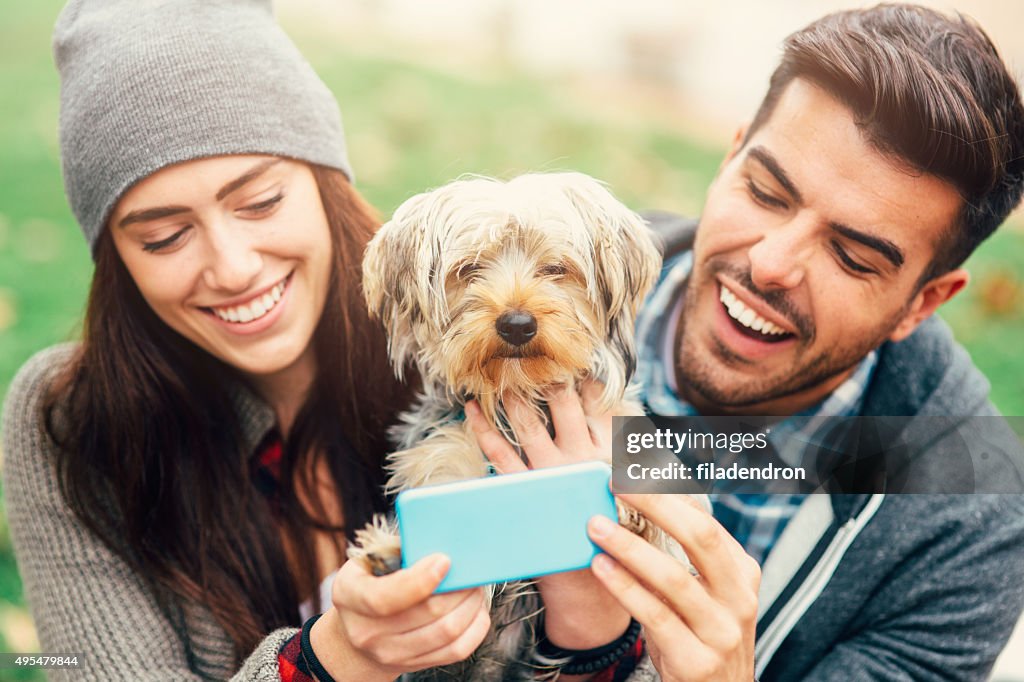 Selfie with a dog