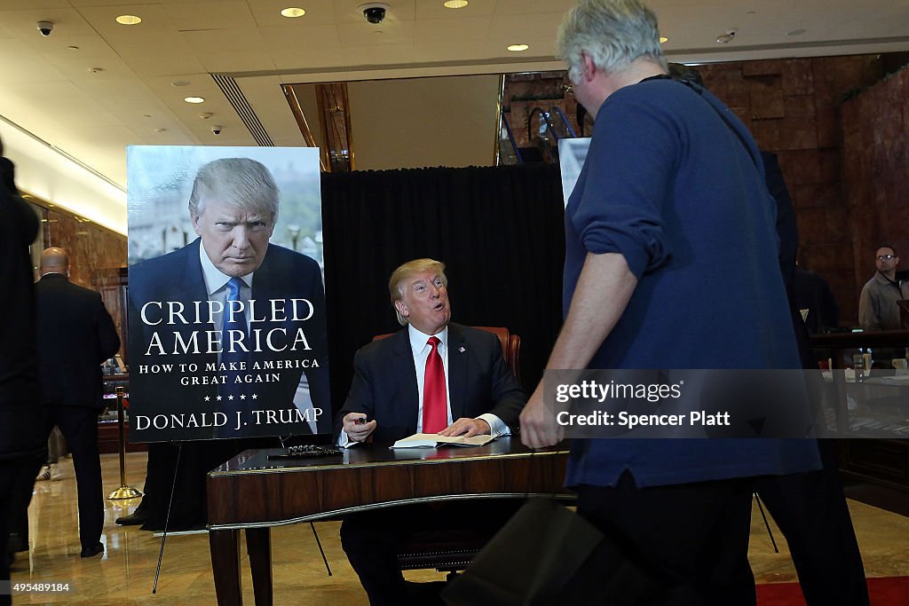 Donald Trump Holds Press Conference On His New Book "Crippled America"