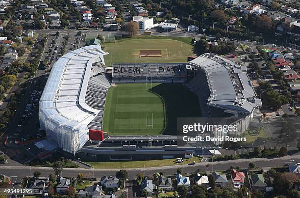 An aerial view of Eden Park Stadium on June 4, 2014 in Auckland, New Zealand.