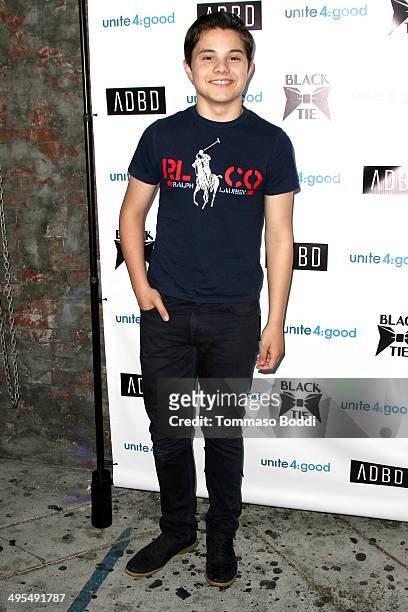 Actor Zach Callison attends the Black Tie Emporium launch party held at ADBD on June 3, 2014 in Los Angeles, California.