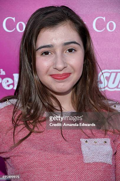 Actress Victoria Strauss arrives at the "Summer With Cimorelli" red carpet premiere event at the YouTube Space LA on June 3, 2014 in Los Angeles,...