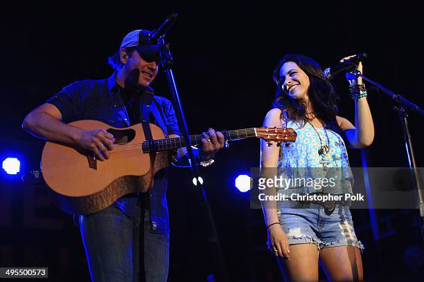 Rodney Atkins and wife Rose Falcon perform during Rodney Atkins 4th Annual Music City Gives Back on June 3, 2014 in Nashville, Tennessee.