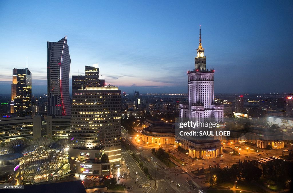 POLAND-ARCHITECTURE-WARSAW-SKYLINE