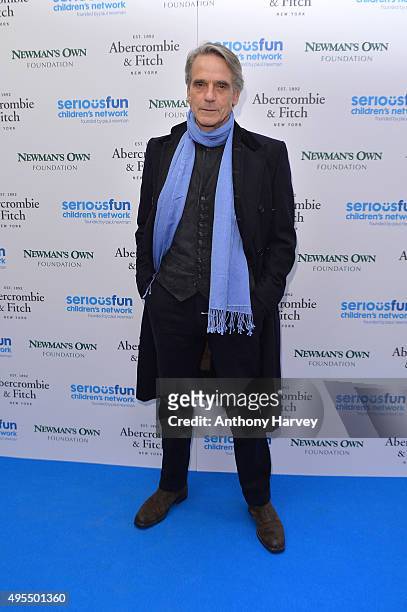 Jeremy Irons attends the SeriousFun Children's Network - London Gala at The Roundhouse on November 3, 2015 in London, England.