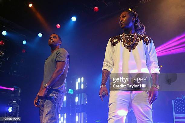 Trey Songz and Future perform in concert at Best Buy Theater on June 3, 2014 in New York City.