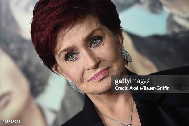 Personality Sharon Osbourne arrives at the Los Angeles Premiere Of Focus Features' 'Suffragette' at Samuel Goldwyn Theater on October 20, 2015 in...