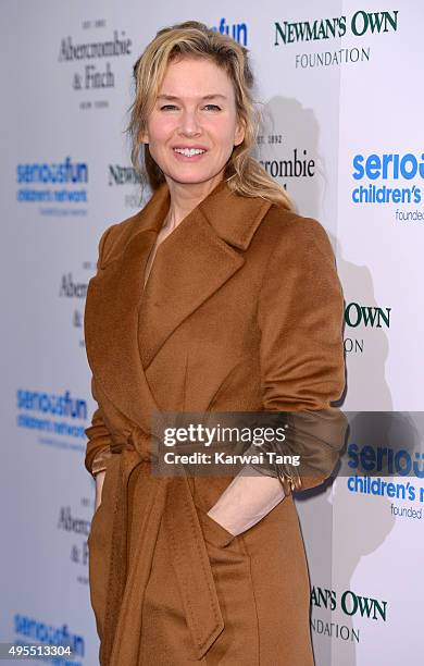 Renee Zellweger attends the SeriousFun Children's Network London Gala at The Roundhouse on November 3, 2015 in London, England.