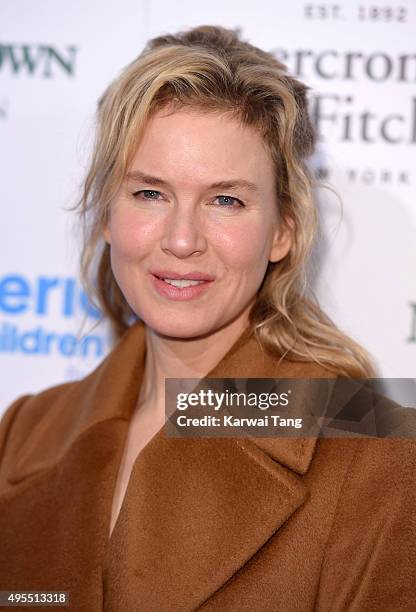 Renee Zellweger attends the SeriousFun Children's Network London Gala at The Roundhouse on November 3, 2015 in London, England.