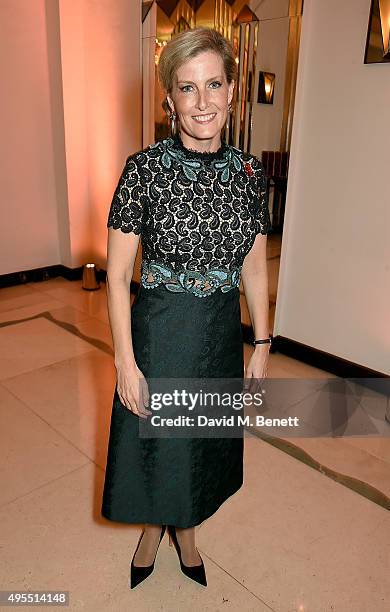 Sophie, Countess of Wessex attends the Harper's Bazaar Women of the Year Awards 2015 at Claridges Hotel on November 3, 2015 in London, England.