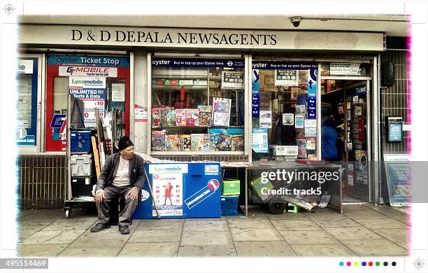 london newsagents - center for asian american media stock pictures, royalty-free photos & images
