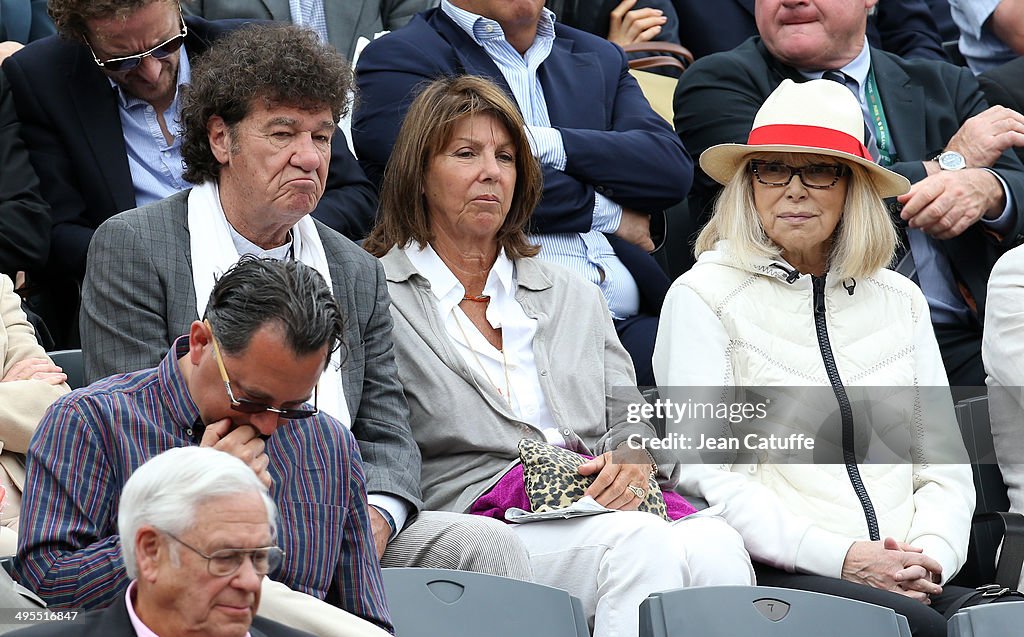 Celebrities At French Open 2014 : Day 10