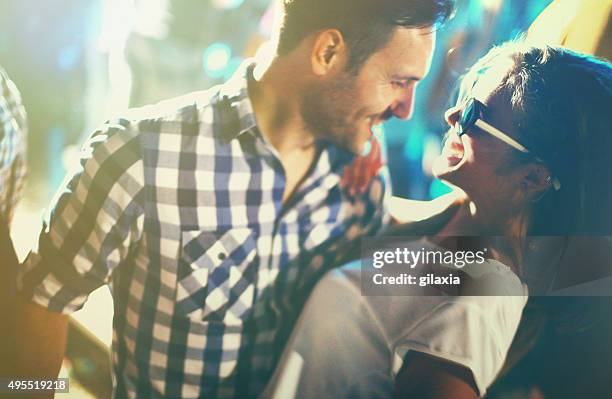 couple dancing at a party. - dance contest stock pictures, royalty-free photos & images