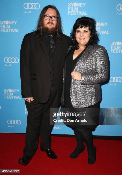 Film-makers Iain Forsyth and Jane Pollard pose at the Sydney Film Festival opening night at the State Theatre on June 4, 2014 in Sydney, Australia.