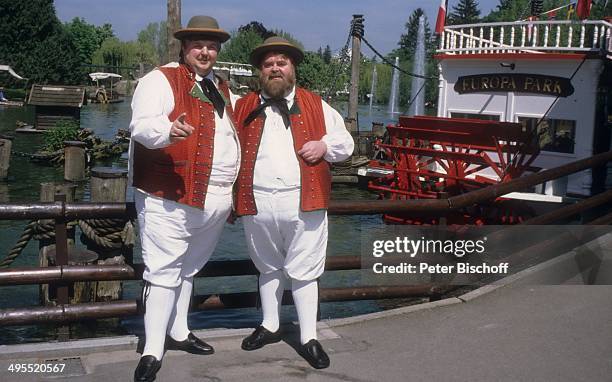 Wildecker Herzbuben mit Wolfgang Schwalm und Wilfried Gliem am im "Europapark" in Rust bei Freiburg, Deutschland.