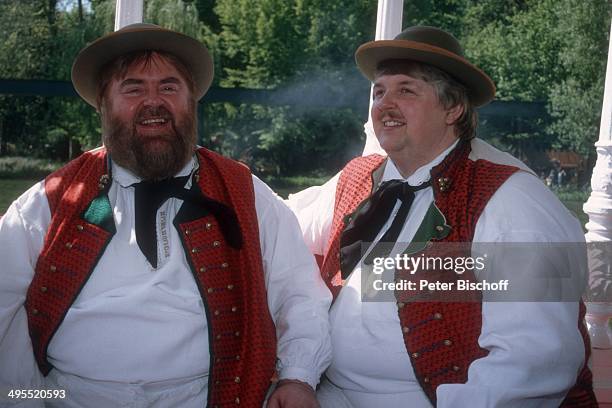 Wildecker Herzbuben mit Wilfried Gliem und Wolfgang Schwalm am im "Europapark" in Rust bei Freiburg, Deutschland.