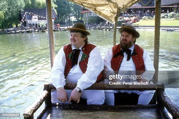 Wildecker Herzbuben mit Wolfgang Schwalm und Wilfried Gliem am im "Europapark" in Rust bei Freiburg, Deutschland.