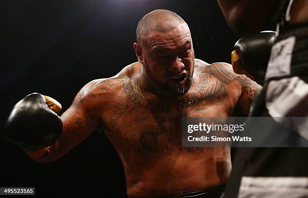 Antz Nansen during the 'SUPER 8: Last Man Standing' semi-final bout between Michael Sprott and Antz Nansen at The Trusts Stadium on June 4, 2014 in...