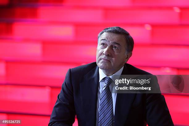 Aras Agalarov, founder of Crocus Group, takes part in the opening ceremony of his new Vegas shopping mall in Moscow, Russia, on Wednesday, June 4,...