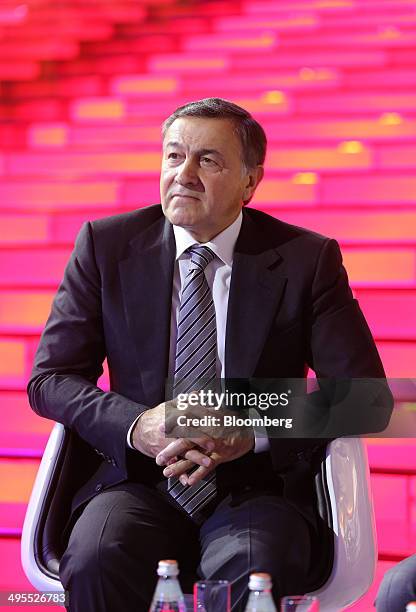 Aras Agalarov, founder of Crocus Group, takes part in the opening ceremony of his new Vegas shopping mall in Moscow, Russia, on Wednesday, June 4,...