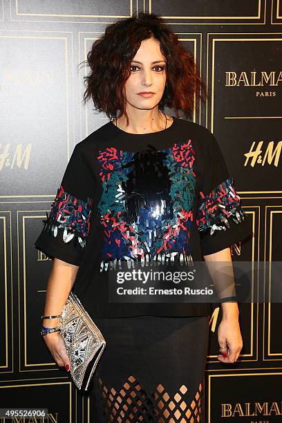 Alessia Barela attends Balmain For H&M Collection Preview Photocall on November 3, 2015 in Rome, Italy.