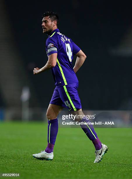 Johnnie Jackson of Charlton Athletic during the Sky Bet Championship match between MK Dons and Charlton Athletic at Stadium mk on November 3, 2015 in...