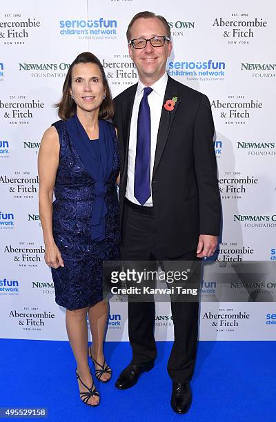 Beth Powers, CEO Serious Fun Children's Network and Jonathan Ramsden CEO, Abercrombie & Fitch attends the SeriousFun Children's Network London Gala...