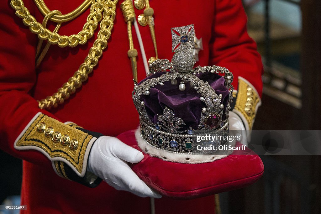 Queen Elizabeth II Attends The State Opening Of Parliament