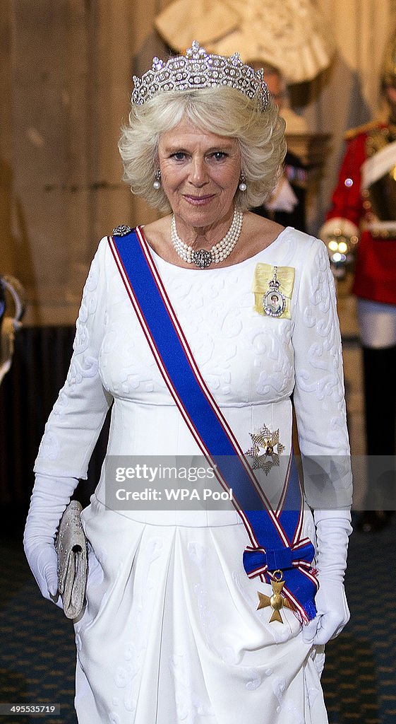 Queen Elizabeth II Attends The State Opening Of Parliament