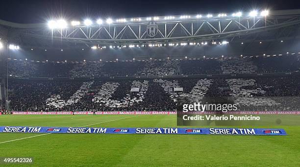 General view prior to the Serie A match between Juventus FC and Torino FC at Juventus Arena on October 31, 2015 in Turin, Italy.
