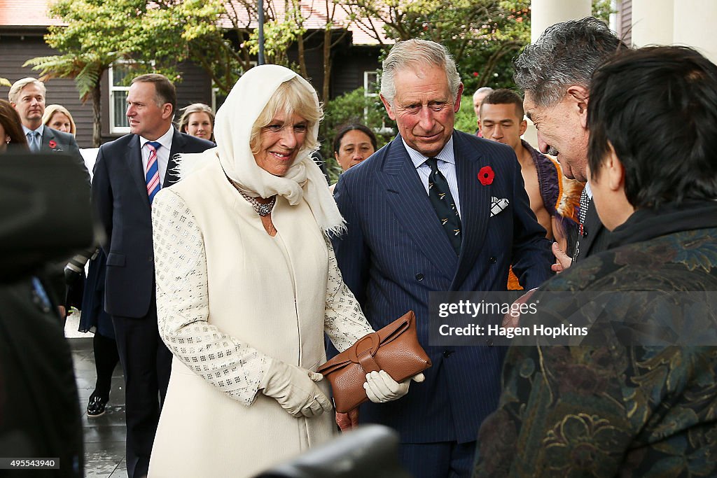 The Prince Of Wales & Duchess Of Cornwall Visit New Zealand - Day 1