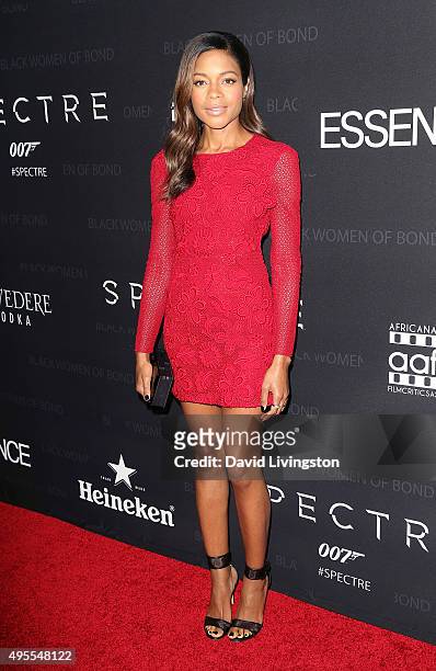 Actress Naomi Harris attends "Spectre" - The Black Women of Bond tribute at the California African American Museum on November 3, 2015 in Los...