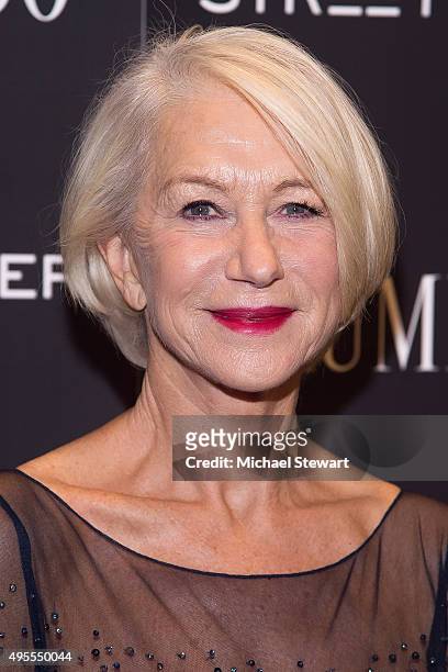 Actress Dame Helen Mirren attends the "Trumbo" New York premiere at MoMA Titus Two on November 3, 2015 in New York City.
